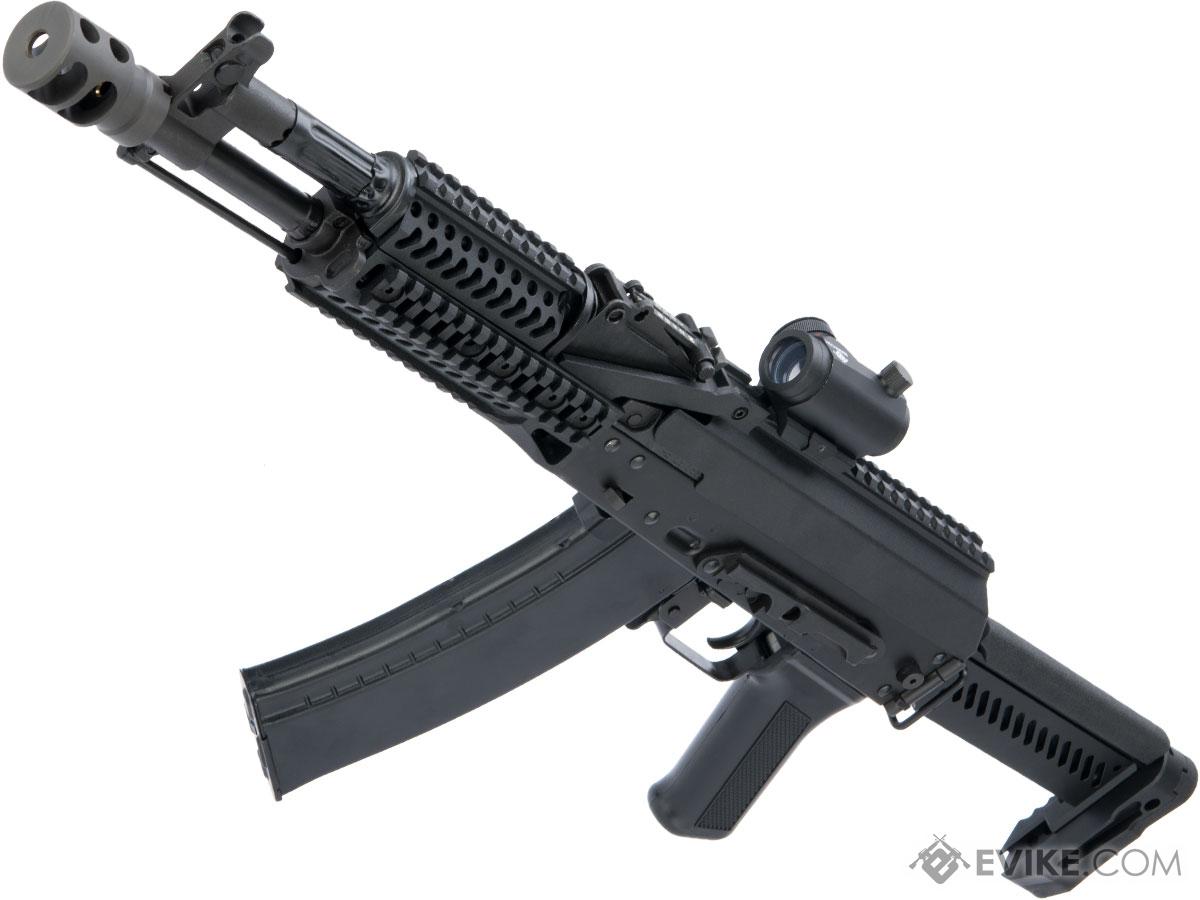 LCT Stamped Steel ZK Series AK Airsoft AEG Rifle w/ Side-Folding Z Series Stock and Handguard (Model: ZK-104)