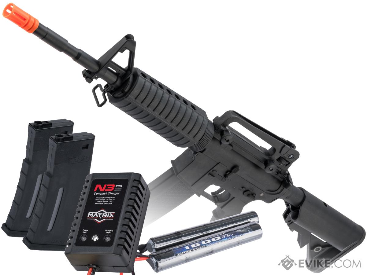 Specna Arms FLEX Series M4 AEG w/ GATE X-ASR (Model: M4A1 Carbine / Black / Go Airsoft Package)