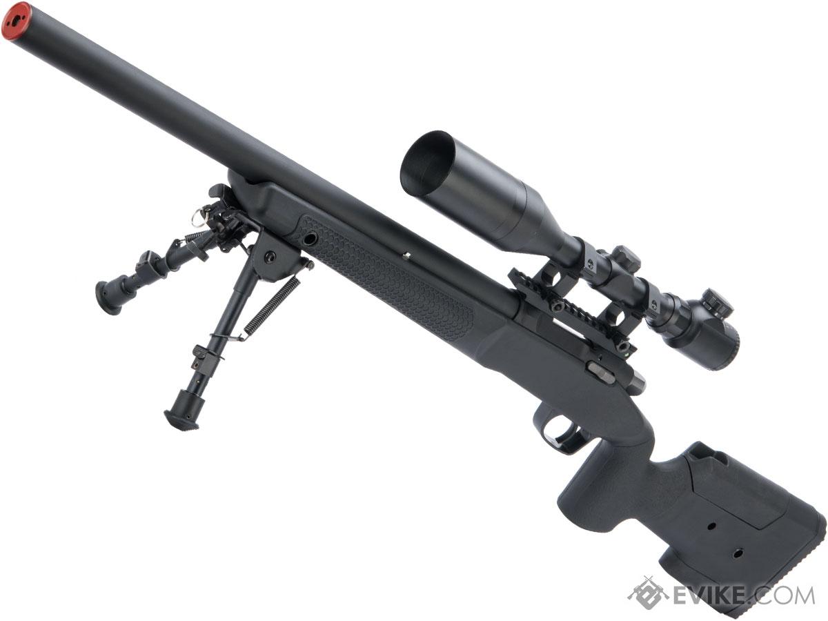 Maple Leaf MLC 338 Bolt Action Airsoft Sniper Rifle (Color: Black)