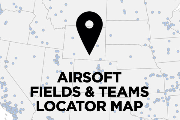 Airsoft field and team locator map